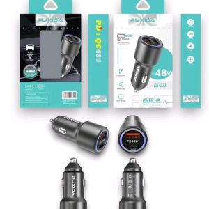 Cargador Auto PUXIDA USB + C 48W Negro 2